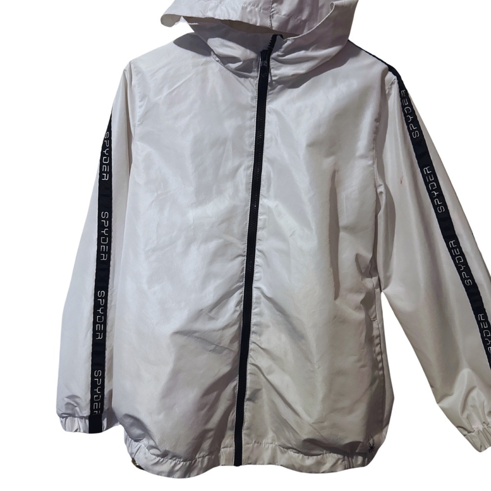Spyder White Hooded Jacket
